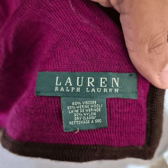 Lauren Ralph Lauren Women's Merino Wool Blend Reversible Animal Print Cape OS - Picture 5 of 11